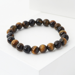 Браслет тигрово-соколиный глаз ЮАР 10 мм 16 см
