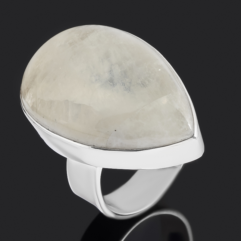 Кольцо лунный камень (адуляр) Индия размер 18