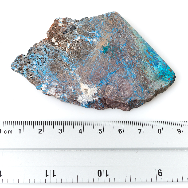 Срез хризоколла Конго M (7-12 см) (1 шт)