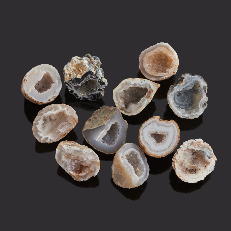 Жеода агат серый Ботсвана (2,5-3 см) (1 шт)