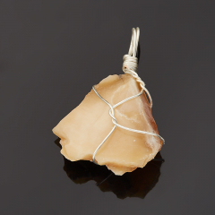 Кулон опал желтый Перу (биж. сплав) 3-4,5 см