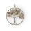 Кулон лабрадор Мадагаскар (биж. сплав) круг 3,5 см