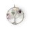 Кулон флюорит (биж. сплав) круг 3-3,5 см