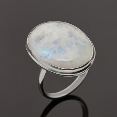 Кольцо лунный камень (адуляр) Шри Ланка (нейзильбер) размер 15,5