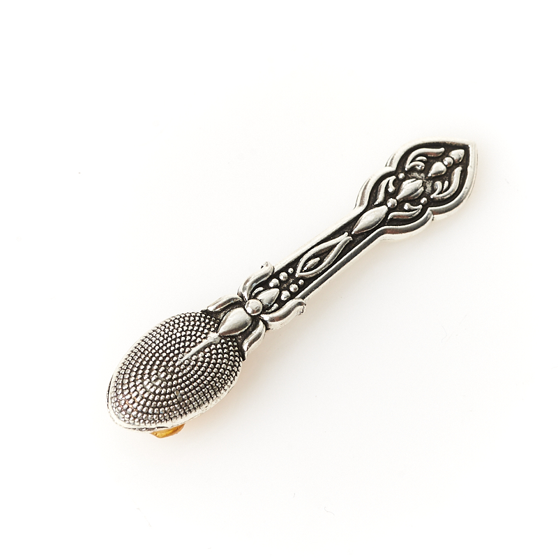 Талисман янтарь пресс Россия (биж. сплав) (ложка-загребушка) 4&nbsp;см