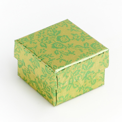 Подарочная упаковка (картон) под кольцо/серьги (коробка) (микс) 45х45х30 мм