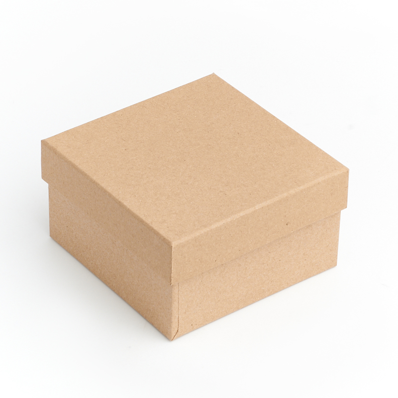 Подарочная упаковка (картон) универсальная (коробка) (бежевый) 115х115х65 мм