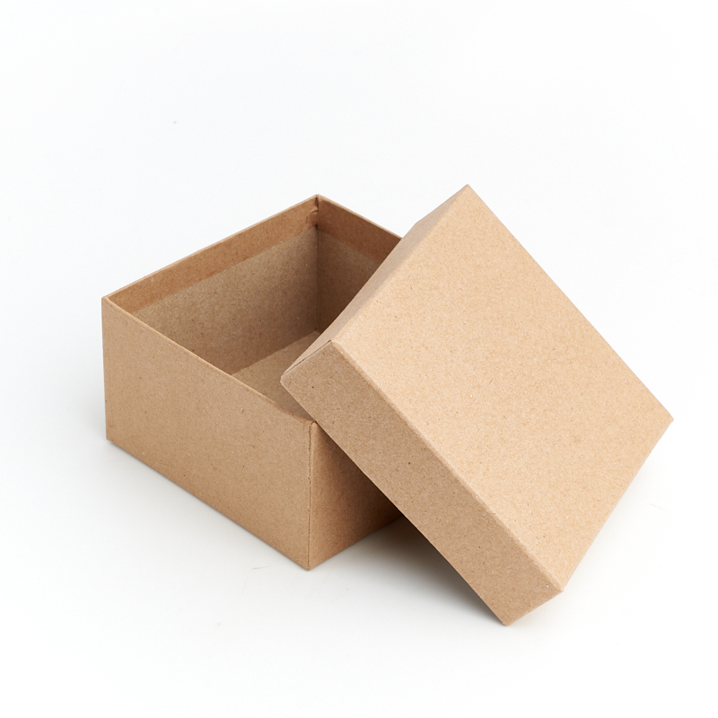 Подарочная упаковка (картон) универсальная (коробка) (бежевый) 95х95х55 мм