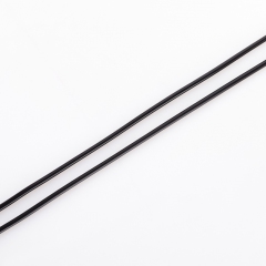 Шнурок (каучук) (черный) 48 см (+4 см)