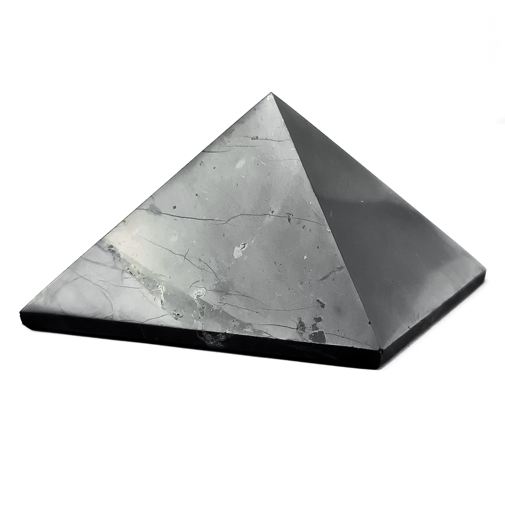 Пирамида шунгит полированный Россия 3 см
