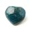 Сердечко апатит синий Бразилия 7 см
