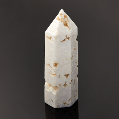 Кристалл агат белый Бразилия (ограненный) M (7-12 см)