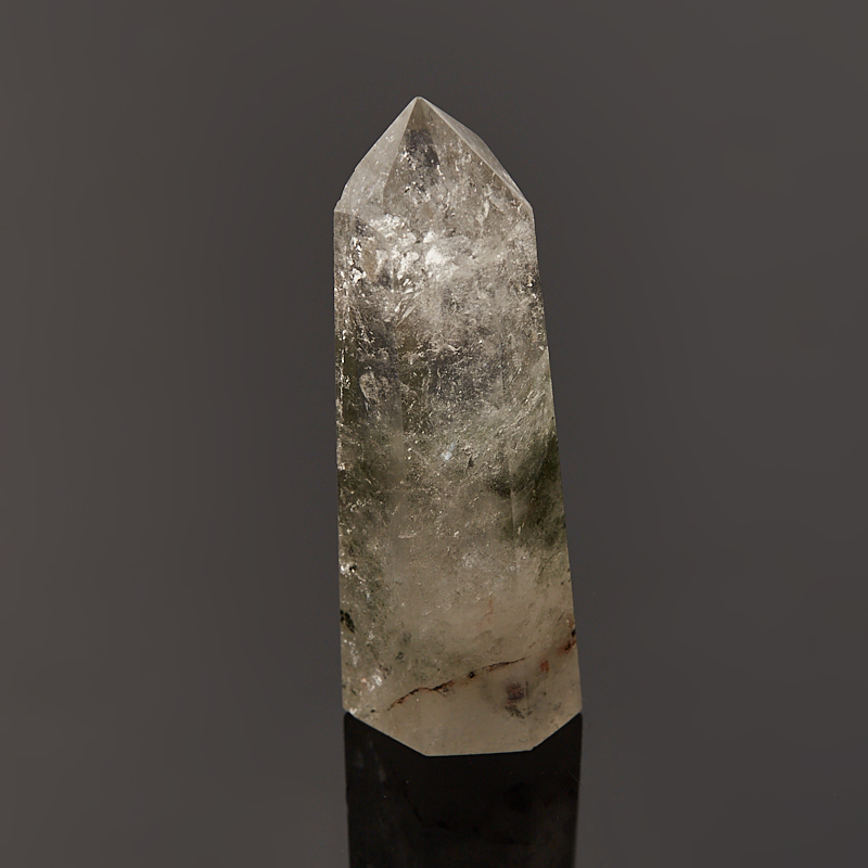 Кристалл кварц с хлоритом Бразилия (ограненный) XS (3-4 см)