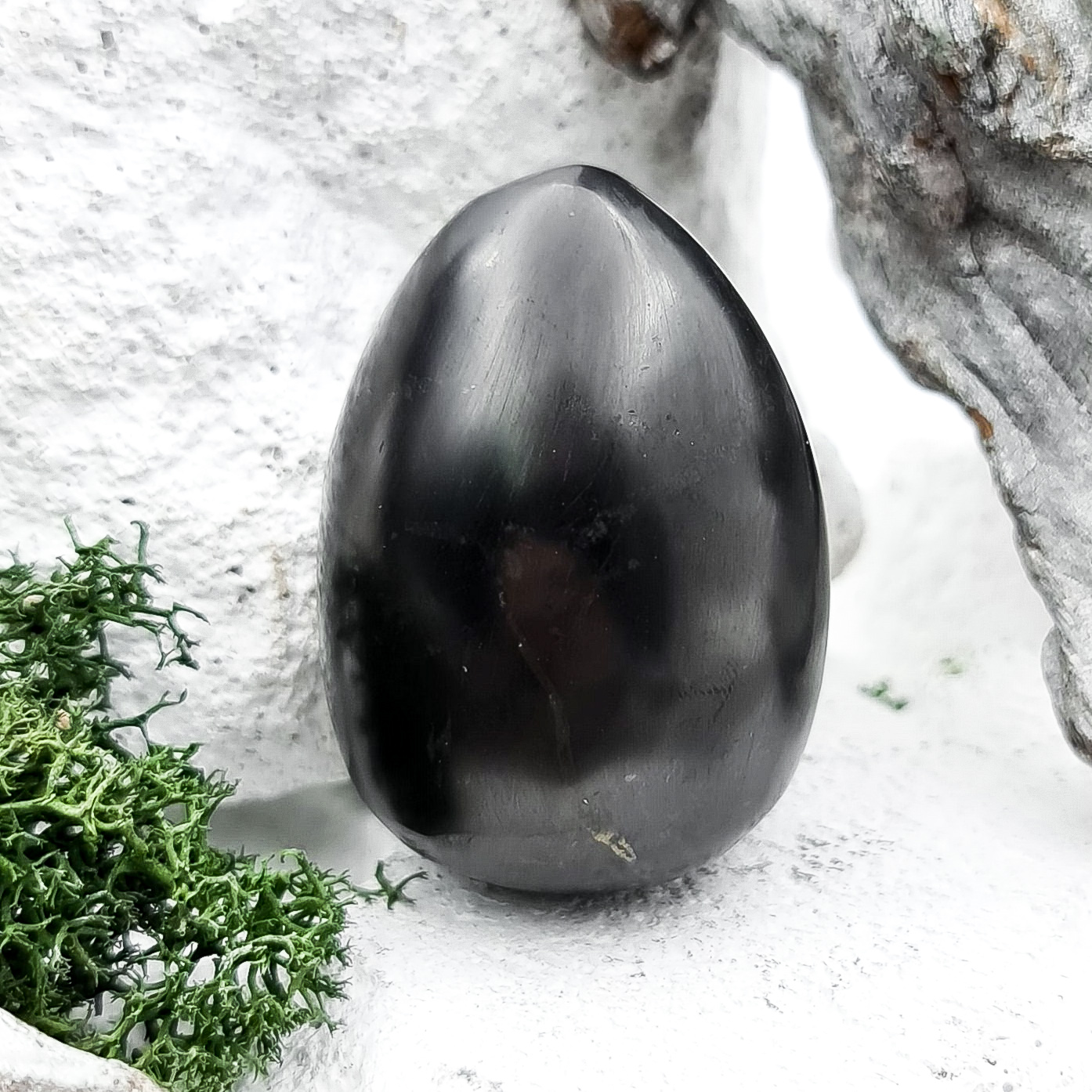 Яйцо шунгит полированный Россия 5 см
