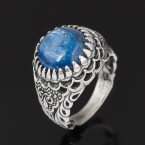Кольцо кианит синий Бразилия (серебро 925 пр.) размер 17,5