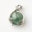 Кулон флюорит зеленый (биж. сплав) 3,5 см