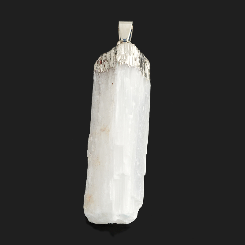 Кулон селенит Россия (биж. сплав) кристалл 5-5,5 см