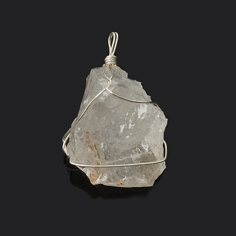 Кулон горный хрусталь Бразилия (биж. сплав) кристалл 5-5,5 см