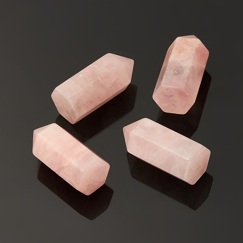 Кристалл розовый кварц Бразилия (ограненный) XS (3-4 см) (1 шт)