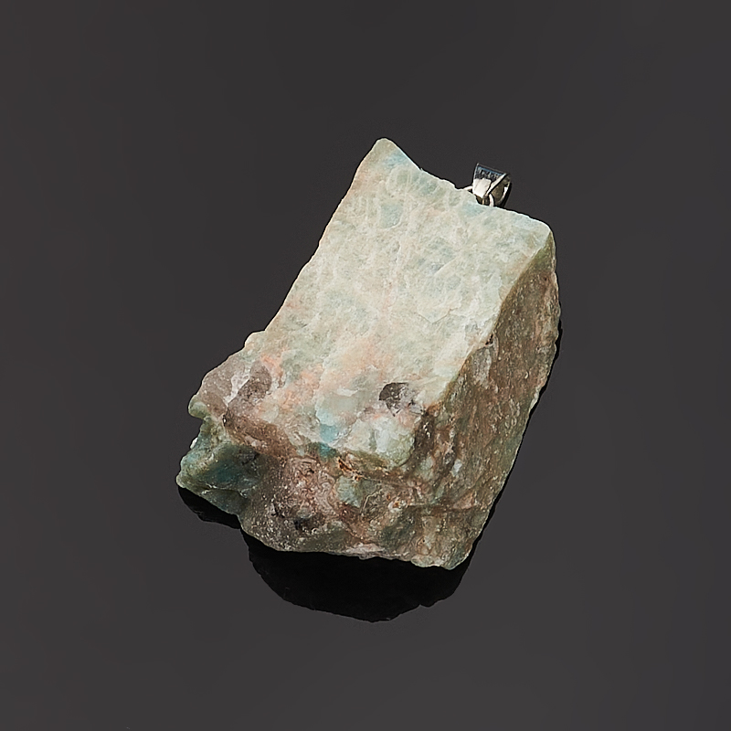 Кулон амазонит Россия (биж. сплав) кристалл 3,5-5 см