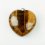 Кулон тигровый глаз ЮАР (биж. сплав) сердечко 3,5-4&nbsp;см