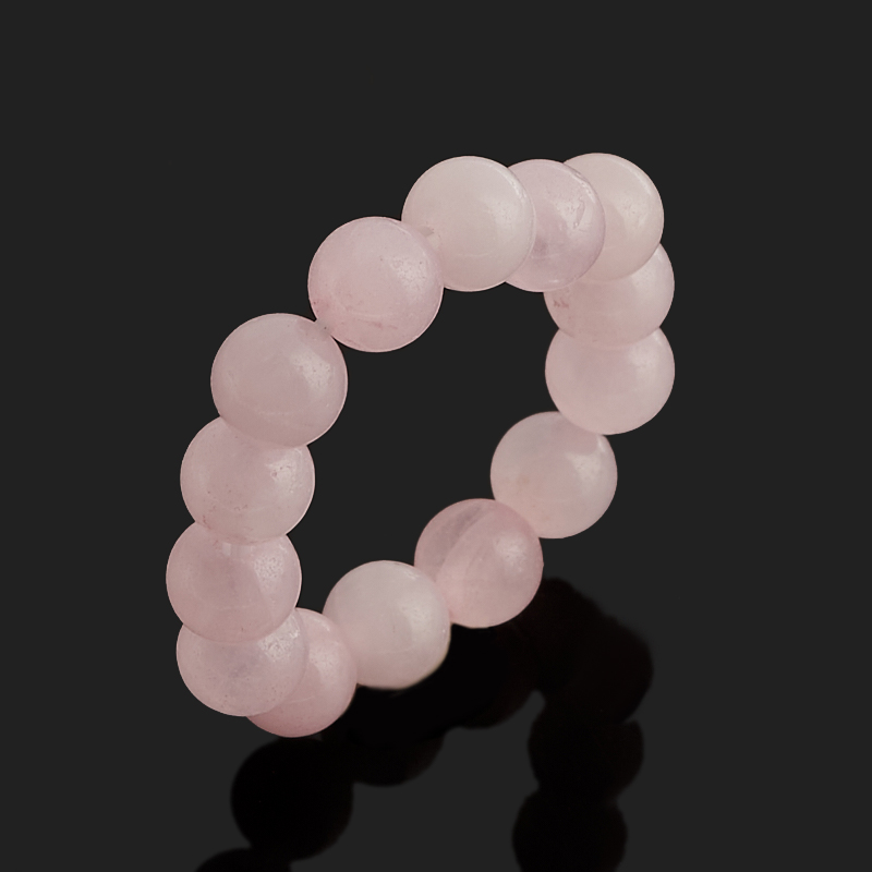 Кольцо розовый кварц Мадагаскар размер 18,5