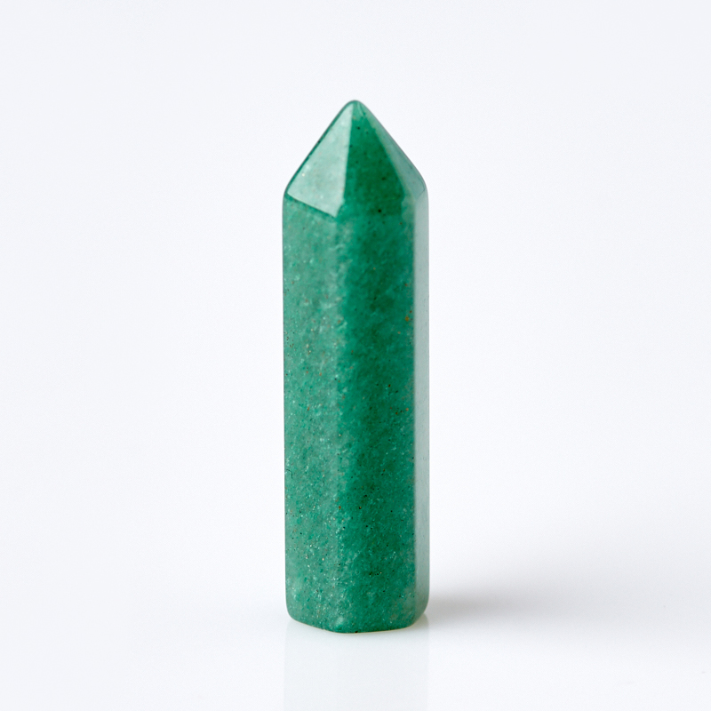 Кристалл авантюрин зеленый Индия (ограненный) XS (3-4 см) (1 шт)