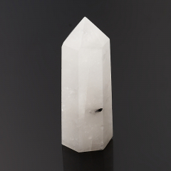 Кристалл кварц с турмалином Бразилия (ограненный) M (7-12 см)