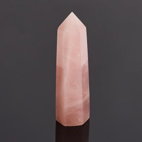 Кристалл розовый кварц Бразилия (ограненный) M (7-12 см)