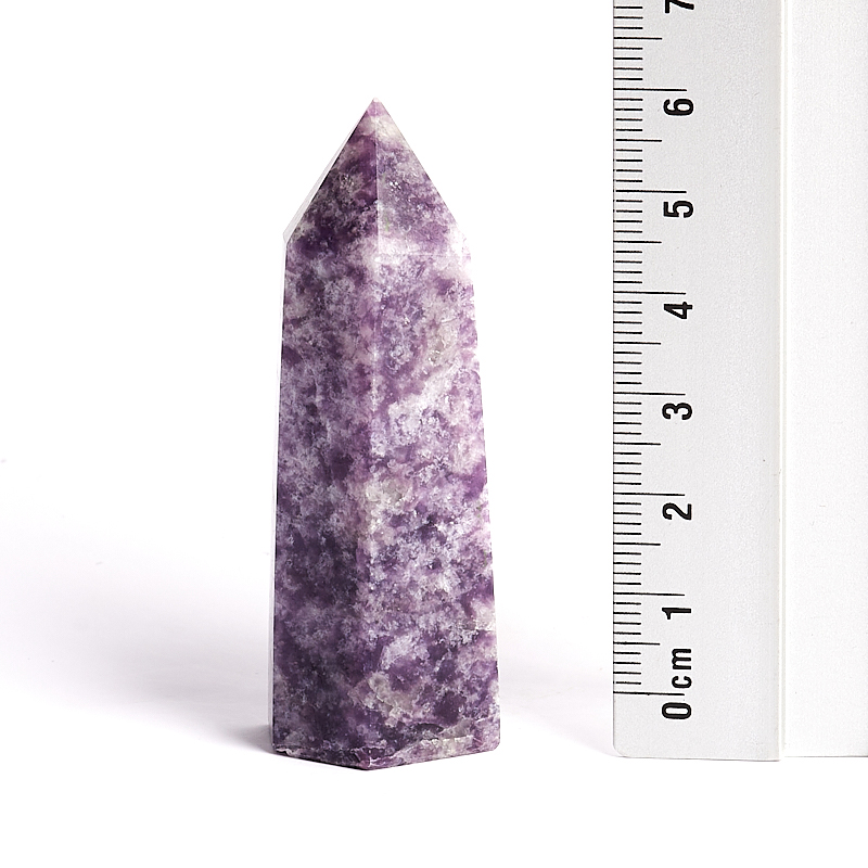 Кристалл слюда (лепидолит) Мадагаскар (ограненный) S (4-7 см)