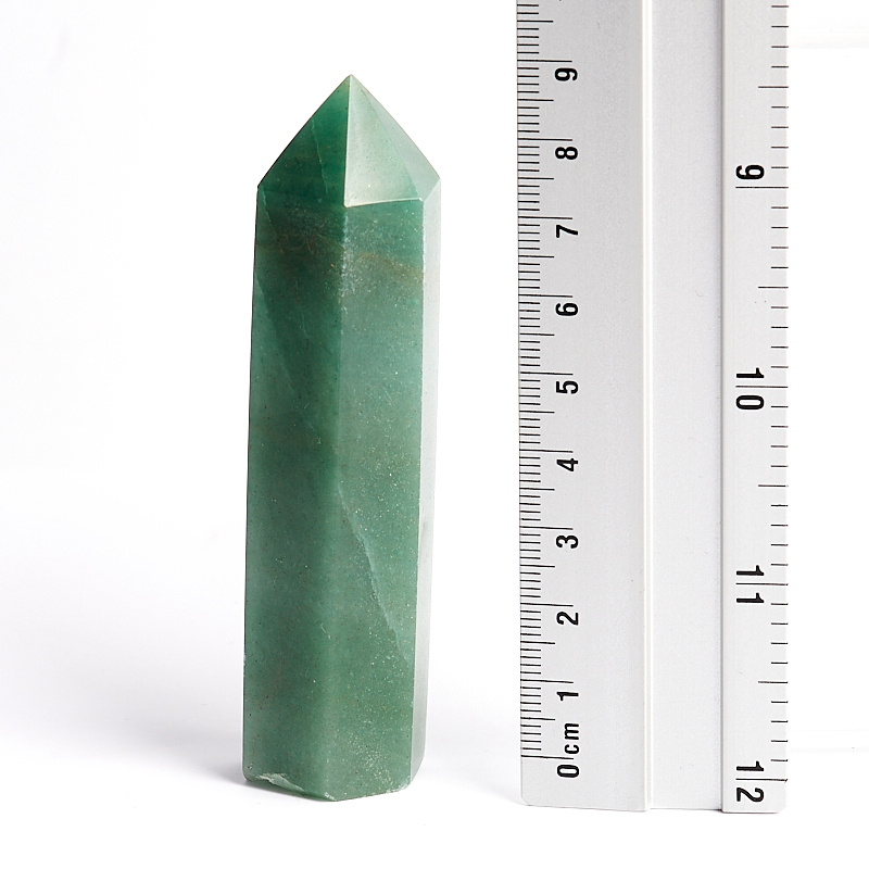 Кристалл авантюрин зеленый Бразилия (ограненный) M (7-12 см)