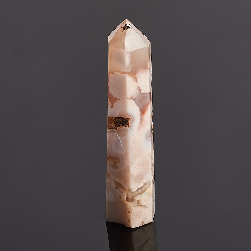 Кристалл агат серый Мадагаскар (ограненный) M (7-12 см)