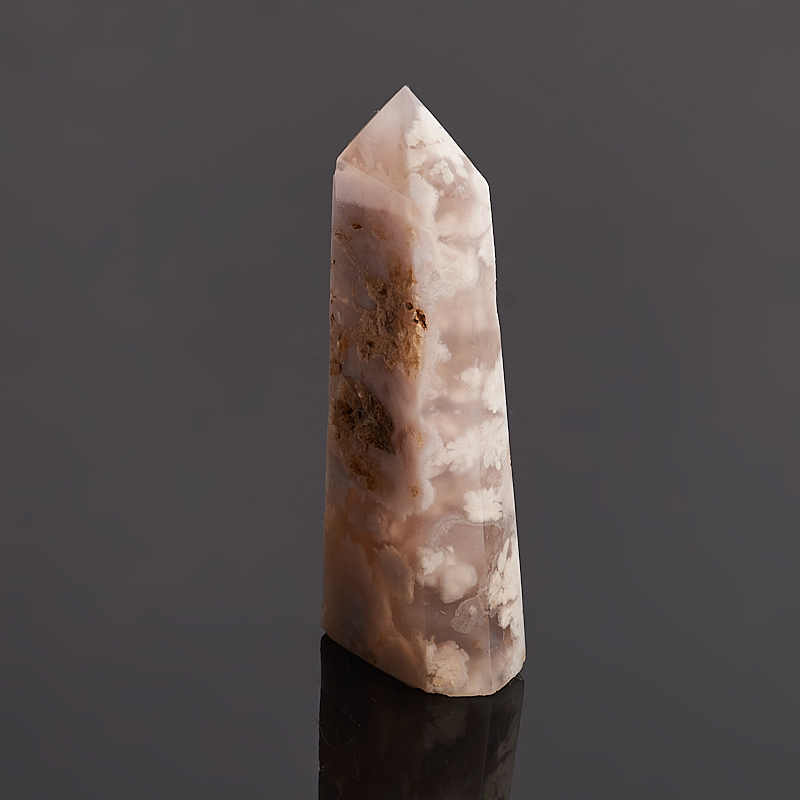 Кристалл агат серый Мадагаскар (ограненный) S (4-7 см)