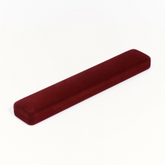 Подарочная упаковка  под браслет/цепь (футляр) (бордовый) 225х40х25 мм