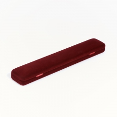 Подарочная упаковка  под браслет/цепь (футляр) (бордовый) 225х40х25 мм