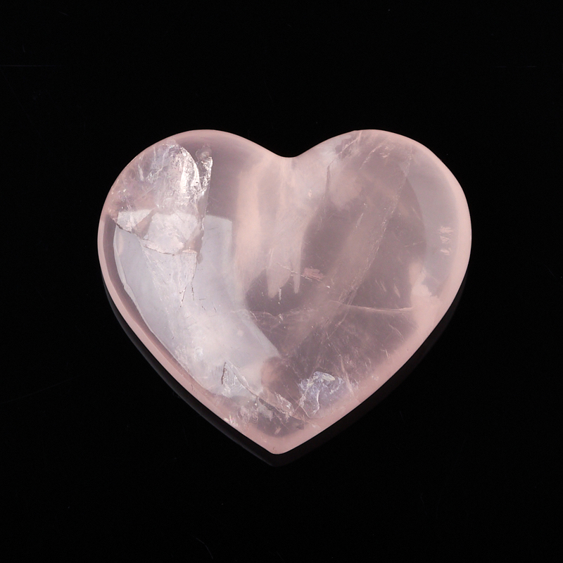 Сердечко розовый кварц Мадагаскар 3,5-4 см