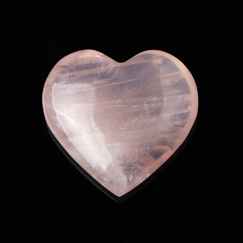 Сердечко розовый кварц Мадагаскар 3,5-4 см