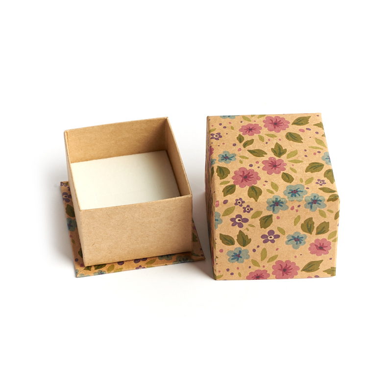 Подарочная упаковка (картон) под кольцо/серьги (коробка) (микс) 70х60х50 мм