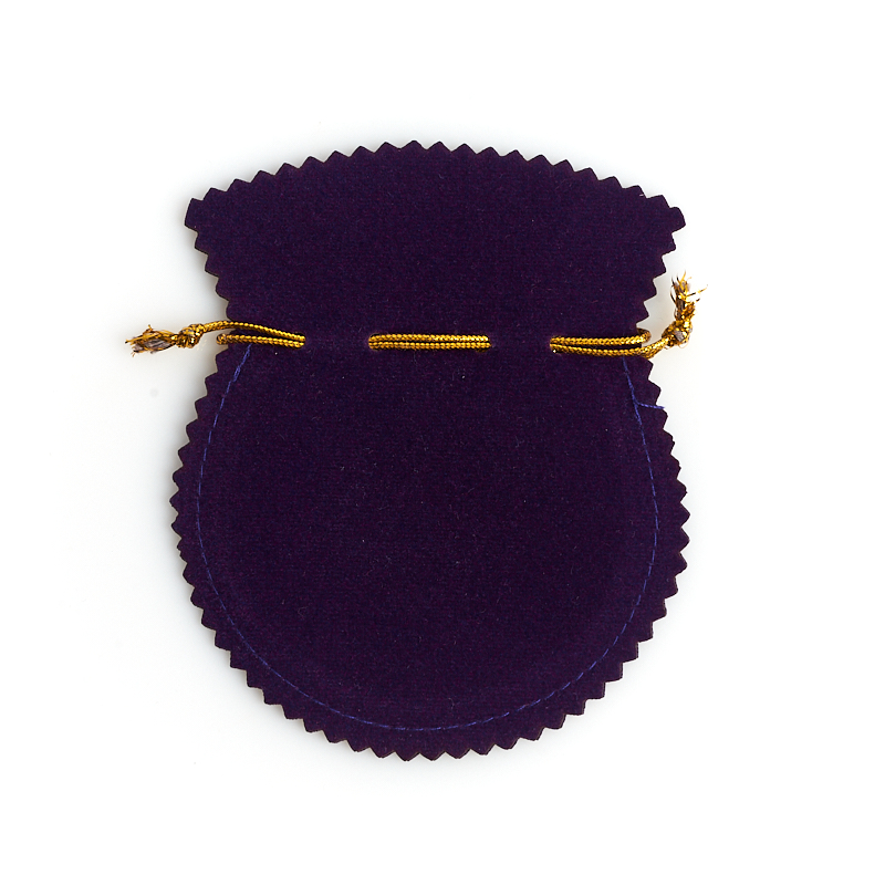 Подарочная упаковка (текстиль) универсальная (мешочек плоский) (фиолетовый) 120х100 мм
