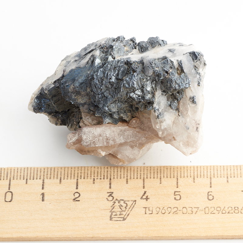 Образец кварц с гематитом Казахстан S (4-7 см)