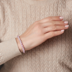 Браслет кунцит Бразилия 6 мм 16 см