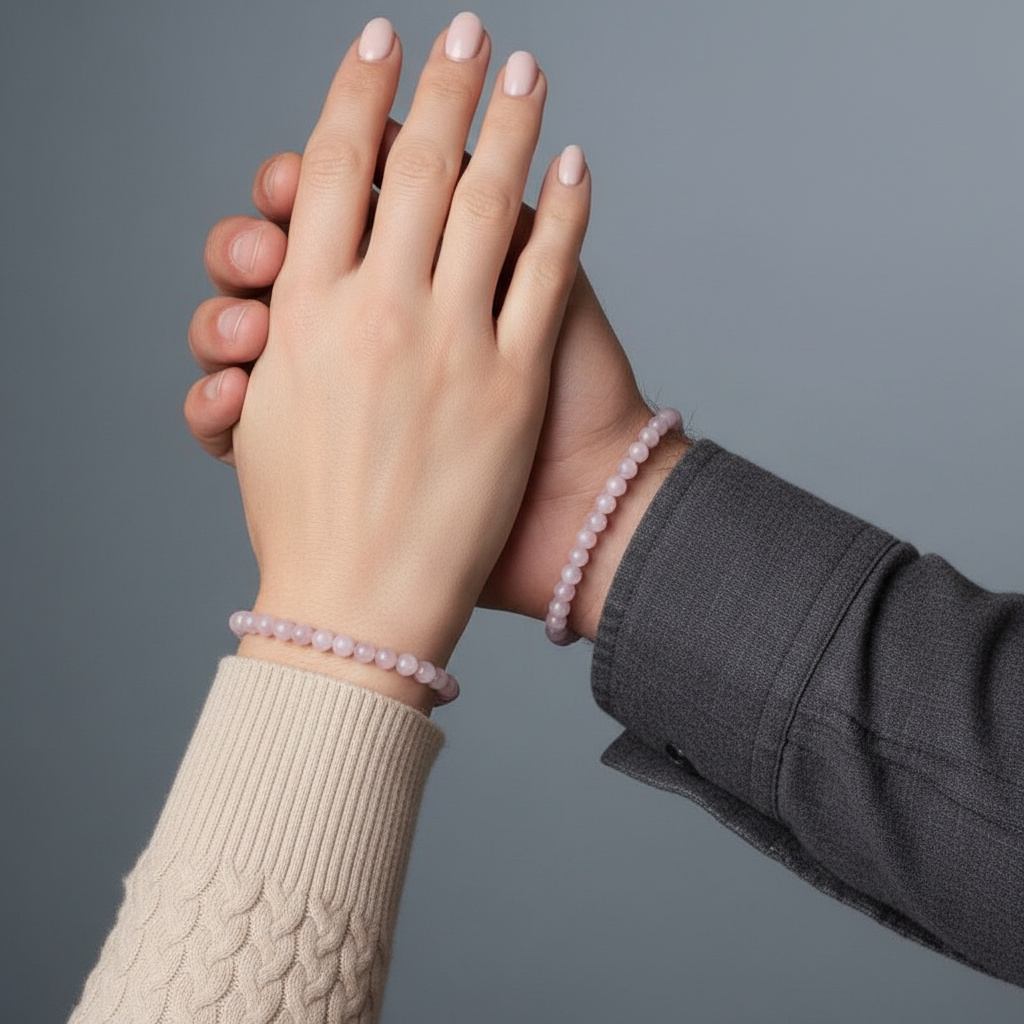 Браслет кунцит Бразилия 6 мм 17 см