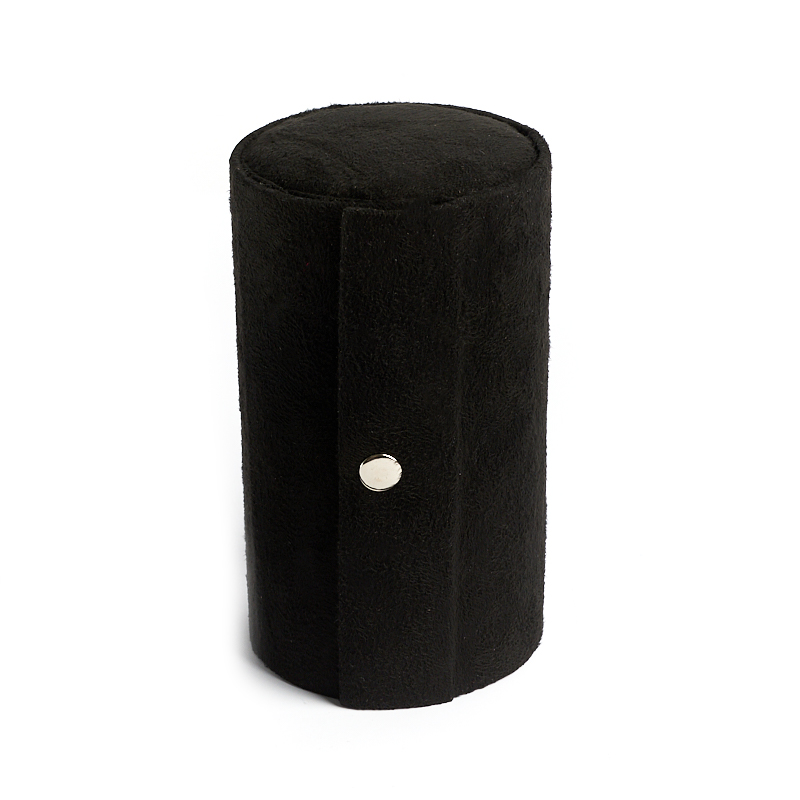 Шкатулка для хранения (текстиль) украшений (черный) 13х7,5 см
