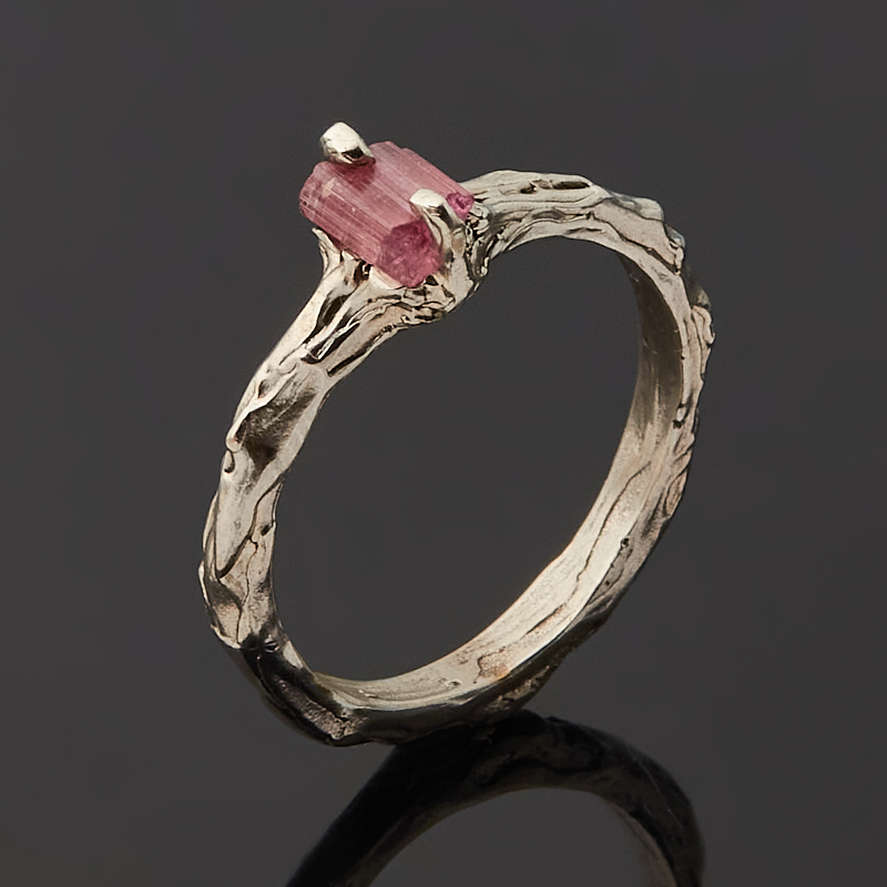 Кольцо турмалин розовый (рубеллит) Россия (латунь) размер 16