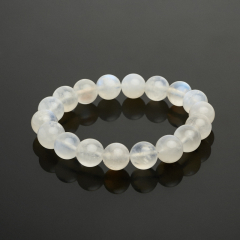 Браслет лунный камень (адуляр) Индия 10 мм 16 см