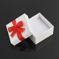 Подарочная упаковка (картон) под комплект (кольцо, серьги, кулон) (коробка) (микс) 55х55х35 мм