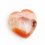 Сердечко агат красный Бразилия 3 см