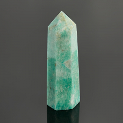 Кристалл амазонит Перу (ограненный) M (7-12 см)