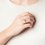 Кольцо янтарь Россия (латунь посеребр.) размер 16,5