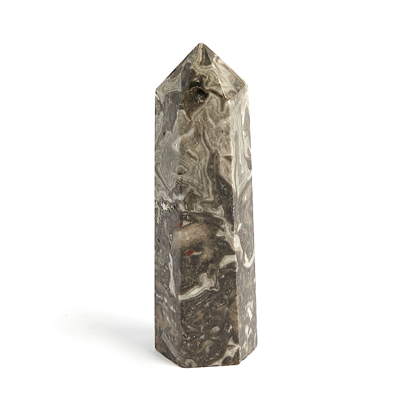 Кристалл яшма серебряная ЮАР (ограненный) M (7-12 см)